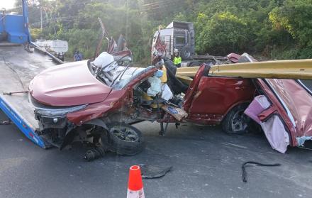 siniestro de tránsito en vía a la costa