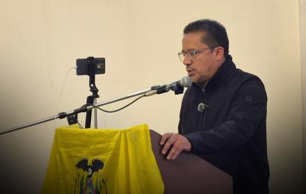 José Villavicencio, preisidente de la Unión General de Trabajadores del Ecuador