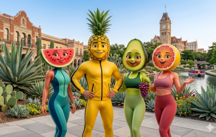 Frutas y verduras protagonizan melodramas breves creados con inteligencia artificial