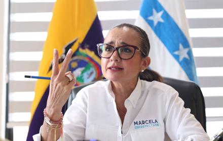 Marcela Aguiñaga anuncia este 6 de abril del 2026 su renuncia a la prefectura del Guayas.