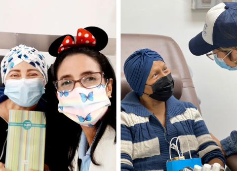 Lula, Valeria y sus regalos de alegr&iacute;a para pacientes oncol&oacute;gicos