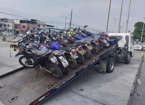 Guayaquil: Cerca de 100 motocicletas con irregularidades fueron retenidas