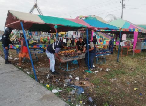 Una feria con juegos mec&aacute;nicos fue clausurada en el norte de Guayaquil