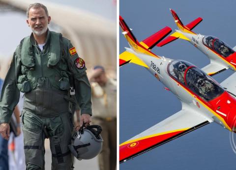 &iquest;Felipe VI como piloto de combate? As&iacute; prob&oacute; el nuevo avi&oacute;n del Ej&eacute;rcito del Aire