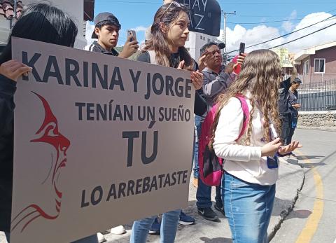 "El dinero no devuelve la vida": exigen justicia por Karina Chima y Jorge Berrezueta