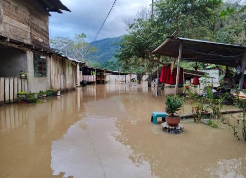 Lluvias intensas afectan Zamora Chinchipe: comunidades afectadas y vías bloqueadas