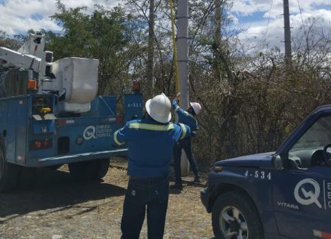 Caída de cables de alta tensión y nuevo apagón se registraron en Tumbaco