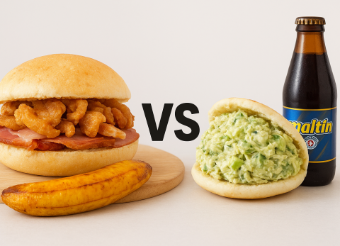 Pan con chicharrón vs arepa pepiada: así va la final del Mundial de los Desayunos