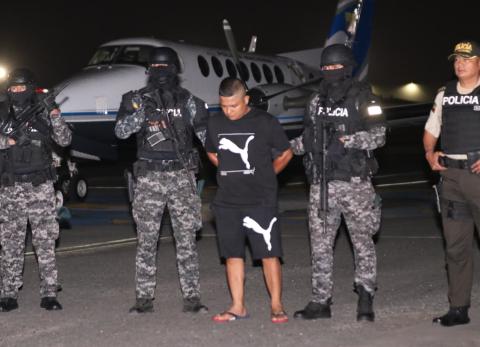 Así fue la llegada de alias Topo a Guayaquil tras ser recapturado en Tena