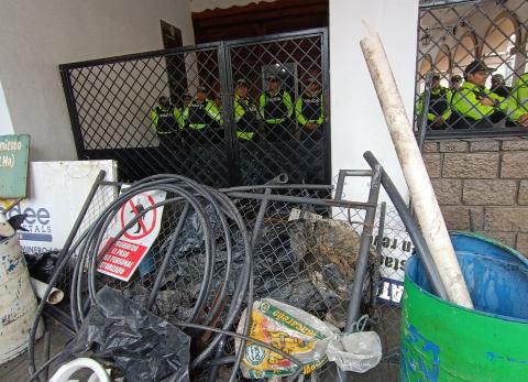 Paro nacional en Cuenca: Gobernador desmiente la detenci&oacute;n de estudiantes
