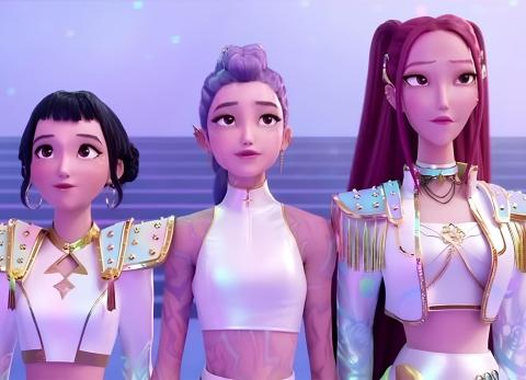 HUNTR/X: El tr&iacute;o de 'KPop Demon Hunters' en el Tonight Show de Jimmy Fallon