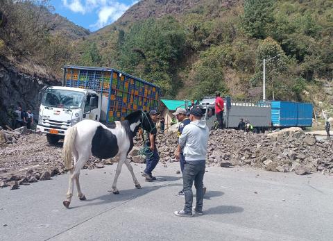 Paro nacional deja a Cuenca con paso limitado en las v&iacute;as estatales