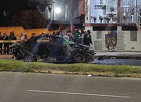 Cuatro fallecidos y un herido dejó un accidente de tránsito, en la Panamericana Norte