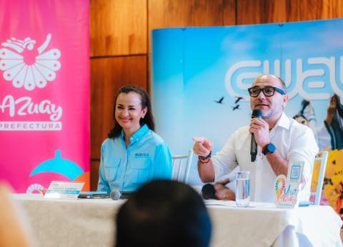 Aguiñaga y Lloret detallan el plan de seguridad del corredor Guayas-Azuay en feriado