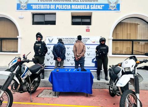 Capturan a dos extranjeros por robo a pasajeros en el Centro Hist&oacute;rico de Quito