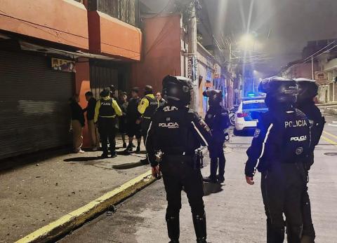 Ri&ntilde;a callejera en el sur de Quito deja un herido y tres detenidos