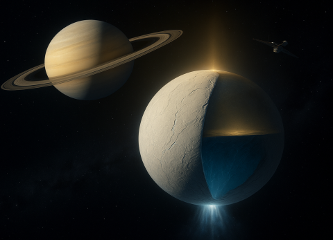 Luna de Saturno muestra fuga de calor y refuerza teor&iacute;a de vida posible