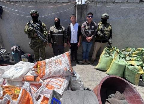 Operativo militar desmantela centro de miner&iacute;a ilegal en el norte de Quito