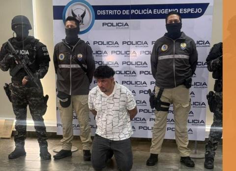 Recapturan en Quitumbe a Jairo Zambrano, cabecilla de Los Lobos fugado desde 2024