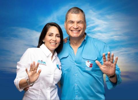 Rafael Correa frena a Luisa Gonz&aacute;lez: &quot;A veces no se contiene, es peor que yo&quot;