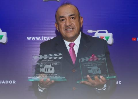 Jos&eacute; Delgado, el m&aacute;s ovacionado de los premios ITV