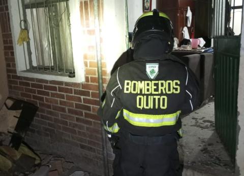 Deflagraci&oacute;n en El Para&iacute;so deja cuatro heridos y da&ntilde;os en vivienda en Quito