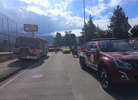 Choque m&uacute;ltiple en el norte de Quito deja seis heridos
