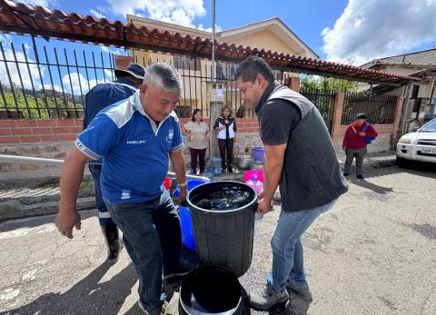 Lluvias provocan interrupci&oacute;n del agua potable en Cuenca