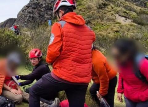 Accidente en la Cueva del Oso: excursionista australiano fue rescatado en Quito