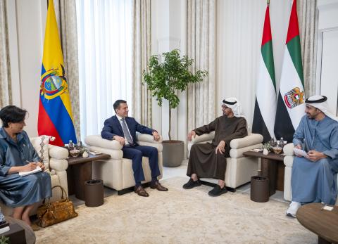 Daniel Noboa en Emiratos &Aacute;rabes: &iquest;Qu&eacute; se acord&oacute; en la visita oficial del Presidente?