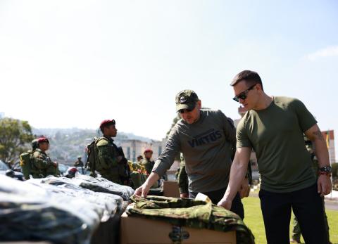 Daniel Noboa dice no "transar" ni tener "acuerdos de impunidad" en ceremonia militar