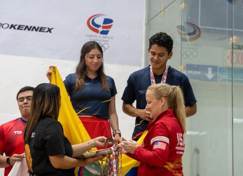 Ecuador logra podios en el Mundial Junior de R&aacute;quetbol en Rep&uacute;blica Dominicana