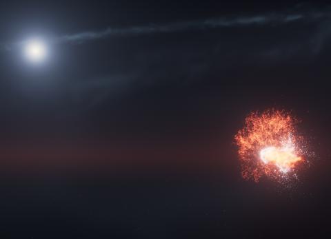 El Hubble capta las secuelas de dos colisiones