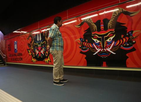 El Metro de Quito abre sus estaciones como galer&iacute;as de arte para la ciudadan&iacute;a