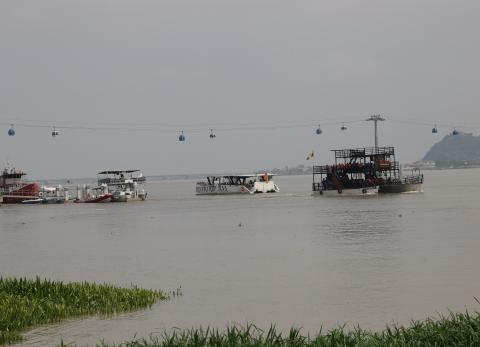 Transporte fluvial en r&iacute;o Guayas: Propuesta busca unir a Guayaquil y otras ciudades