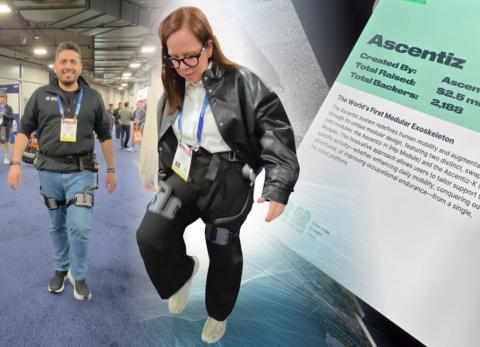 Andar con asistencia inteligente: prob&eacute; el exoesqueleto de Ascentiz en CES 2026