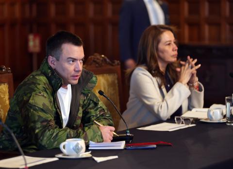 "Otros pa&iacute;ses no muestran reciprocidad": Noboa justifica tasa del 30% a Colombia