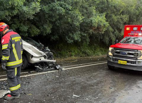 Fatal choque en la v&iacute;a Quito-Papallacta deja un fallecido y cuatro heridos
