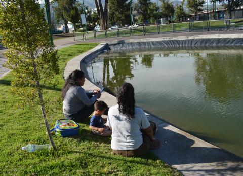El parque de la laguna de Ingahurco no es aprovechado
