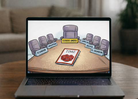 Daniel Noboa entre los 12 ap&oacute;stoles de Donald Trump