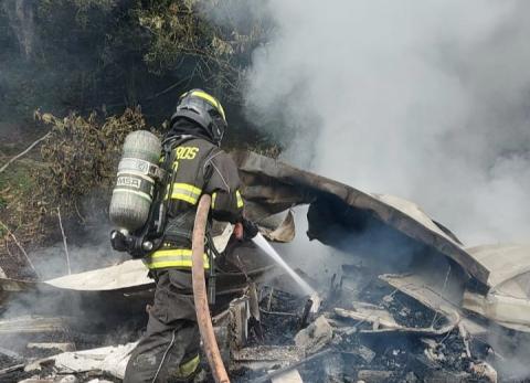 Incendio consumi&oacute; una cafeter&iacute;a de madera en Nanegalito
