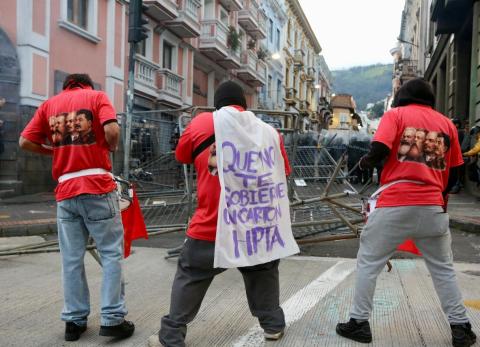 Denuncian agresi&oacute;n a periodista que cubr&iacute;a protestas en el Centro Hist&oacute;rico de Quito