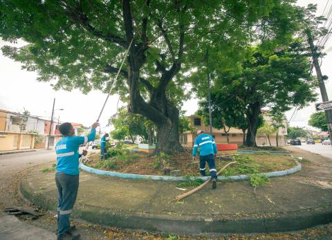 Parque del sur de Guayaquil fue atendido tras reclamos ciudadanos