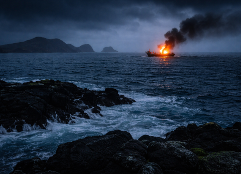 Incendio en embarcaci&oacute;n en Ecuador: as&iacute; se activ&oacute; el operativo de rescate en el mar