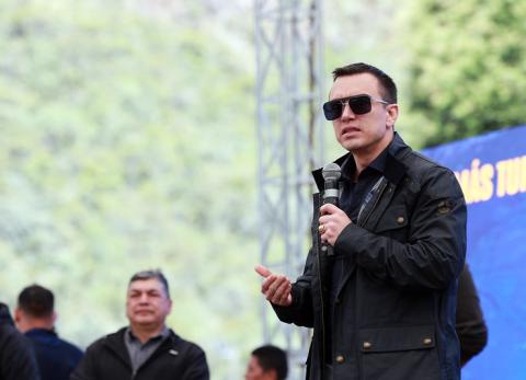 Daniel Noboa en Cuenca: &ldquo;ser&aacute; el a&ntilde;o que capturemos a todos los pillos&rdquo;