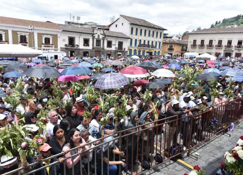 Quito activa operativo de seguridad por Domingo de Ramos 2026 en el Centro Hist&oacute;rico