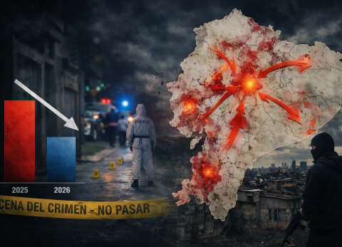 Homicidios bajan en Ecuador, pero la violencia se redistribuye: un an&aacute;lisis profundo