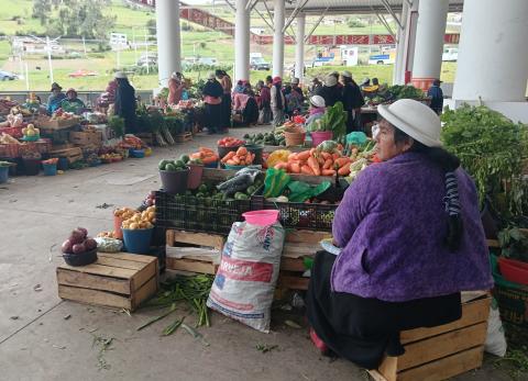 Justicia ind&iacute;gena, la sanci&oacute;n que espera a los informales en el Mercado Chibuleo