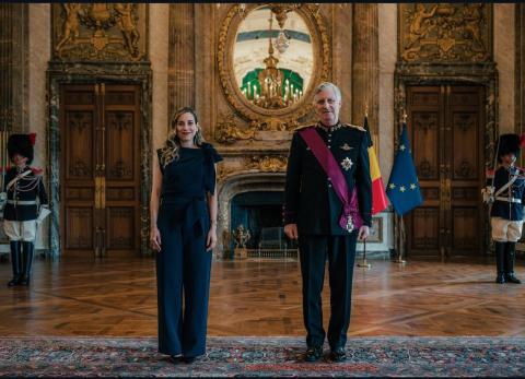 Andrea Gonz&aacute;lez presenta cartas credenciales en B&eacute;lgica y marca inicio diplom&aacute;tico