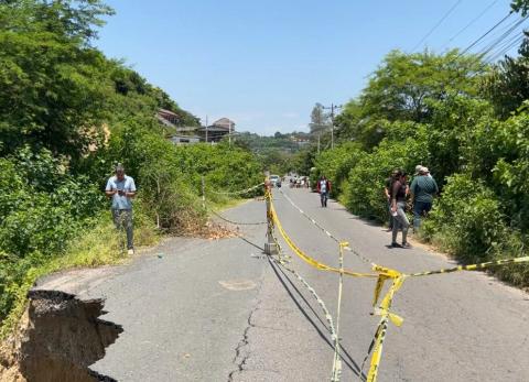 La v&iacute;a al santuario de Ol&oacute;n ser&aacute; peatonal debido a socav&oacute;n
